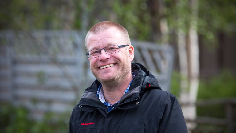 Johnny Knutsen, IA-rådgiver for Sonjatun omsorgssenter. Foto: Eivind Kaasin